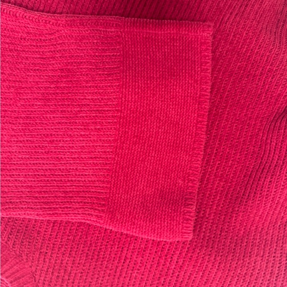 Eileen Fisher Vibrant Red Organic Cotton Sweater Sz XL - Picture 4 of 5